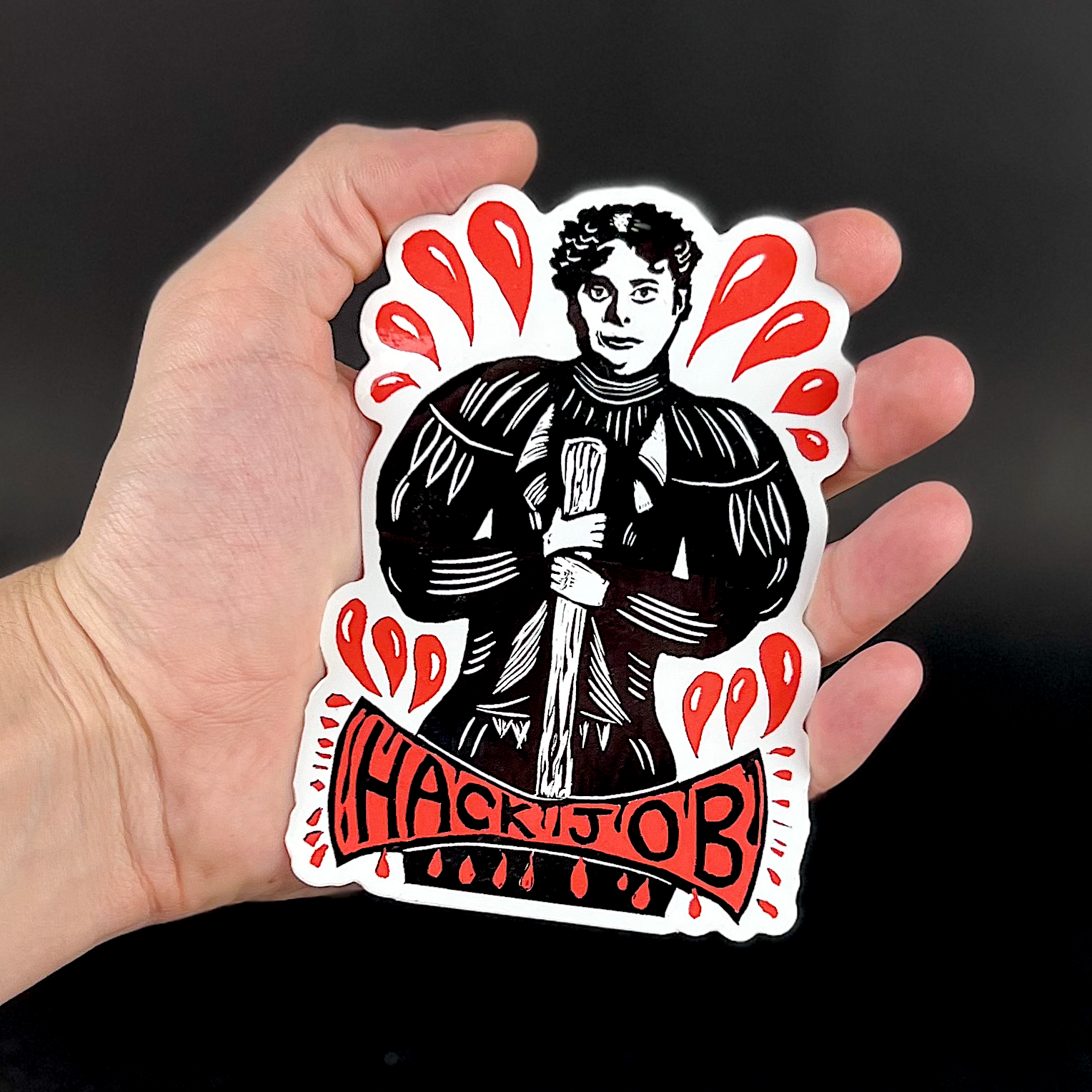 Lizze Borden (Hack Job) - sticker - Arts & Crafts