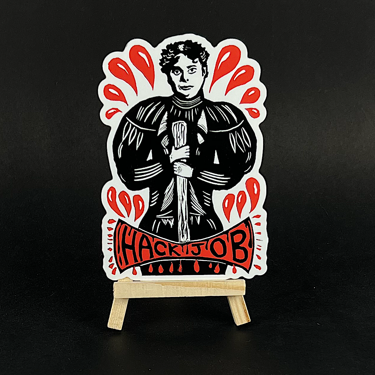 Lizze Borden (Hack Job) - sticker - Arts & Crafts