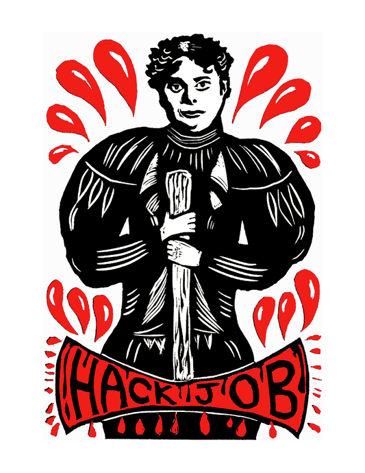 Lizzie Borden ’Hack Job’ (8.5 x 11’’) color print - Arts & Crafts