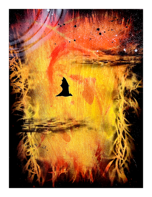 Lone Bat (8.5 x 11’’) color print - Arts & Crafts