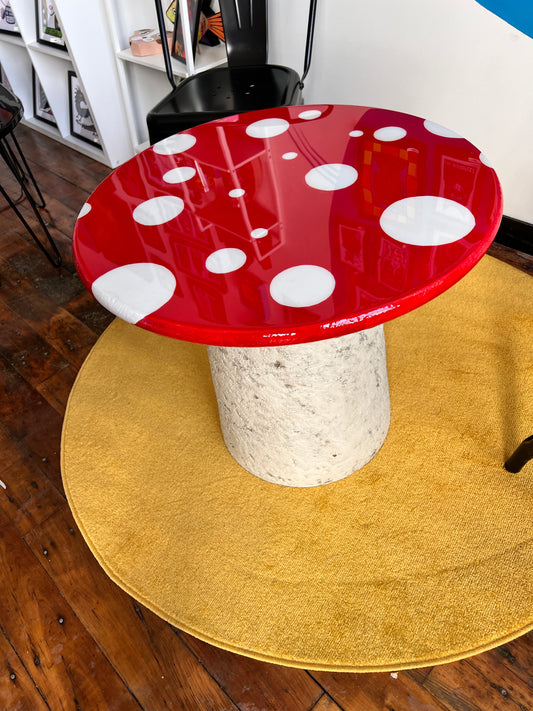 Magic Mushroom: Coffee Table: 24’’x24’’ round with 18’’ base - Furniture