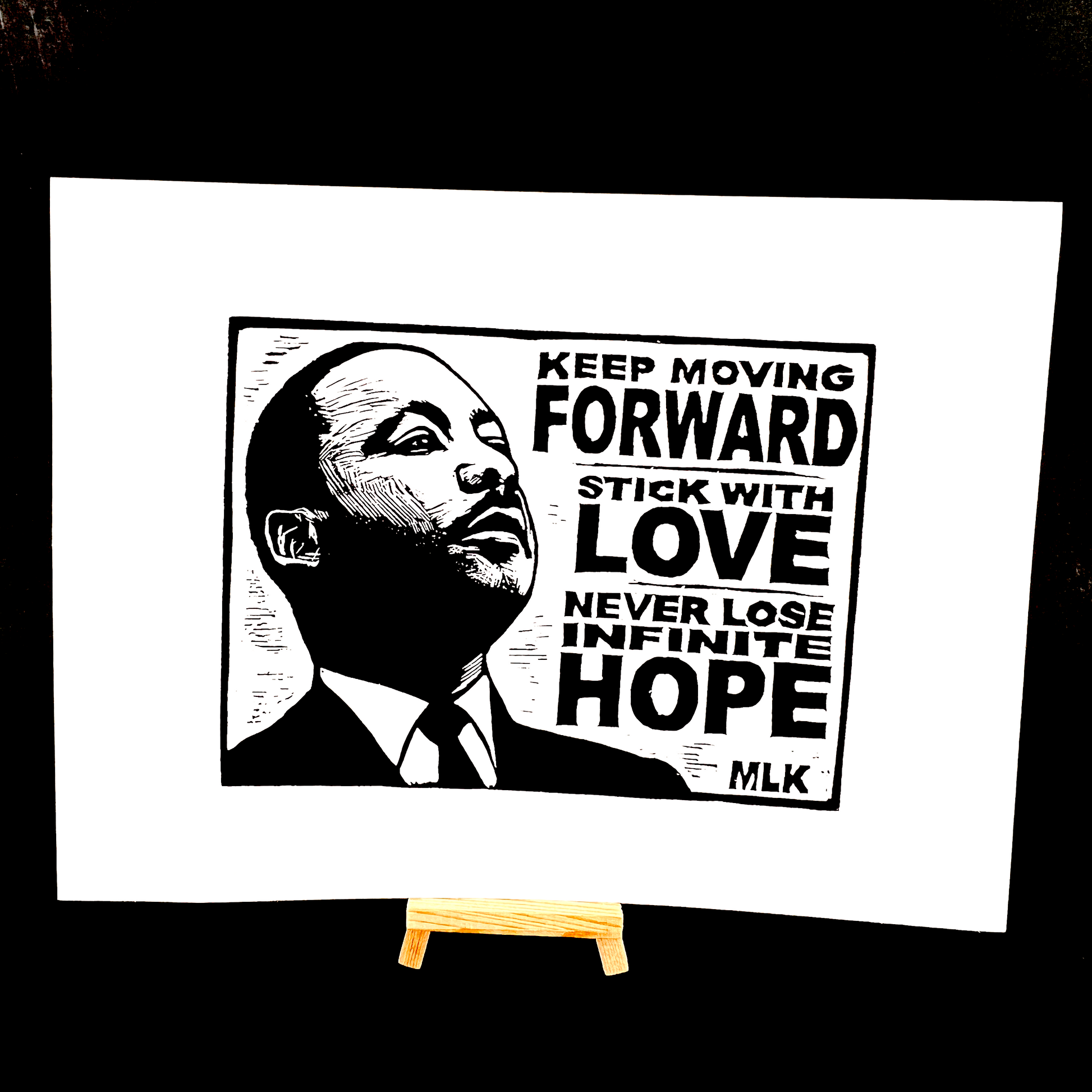 Martin Luther King MLK - Screen Print - Arts & Crafts