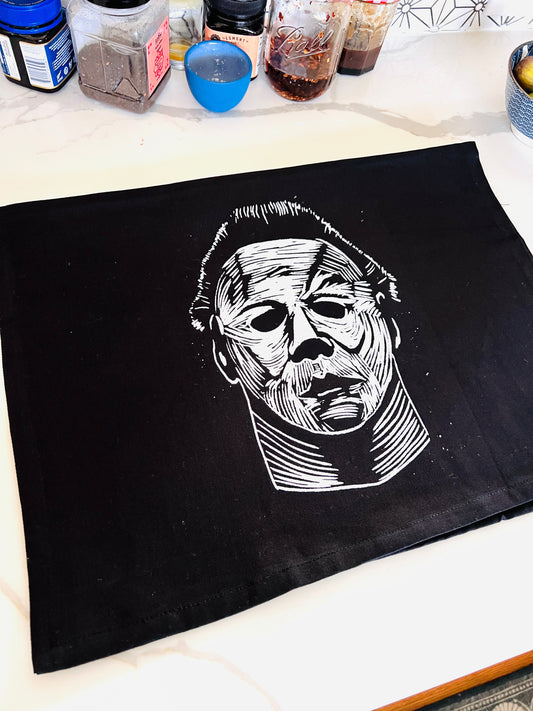 Michael Myers HALLOWEEN - tea towel all cotton kitchen cooking baking food - Towel