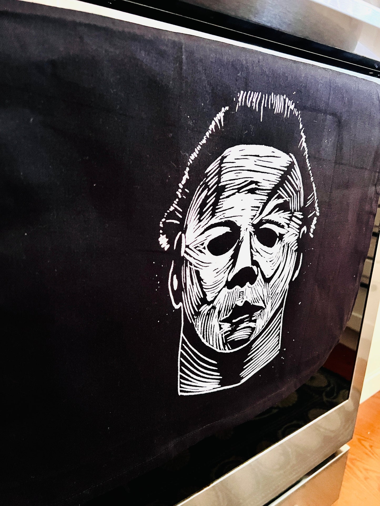 Michael Myers HALLOWEEN - tea towel all cotton kitchen cooking baking food - Towel