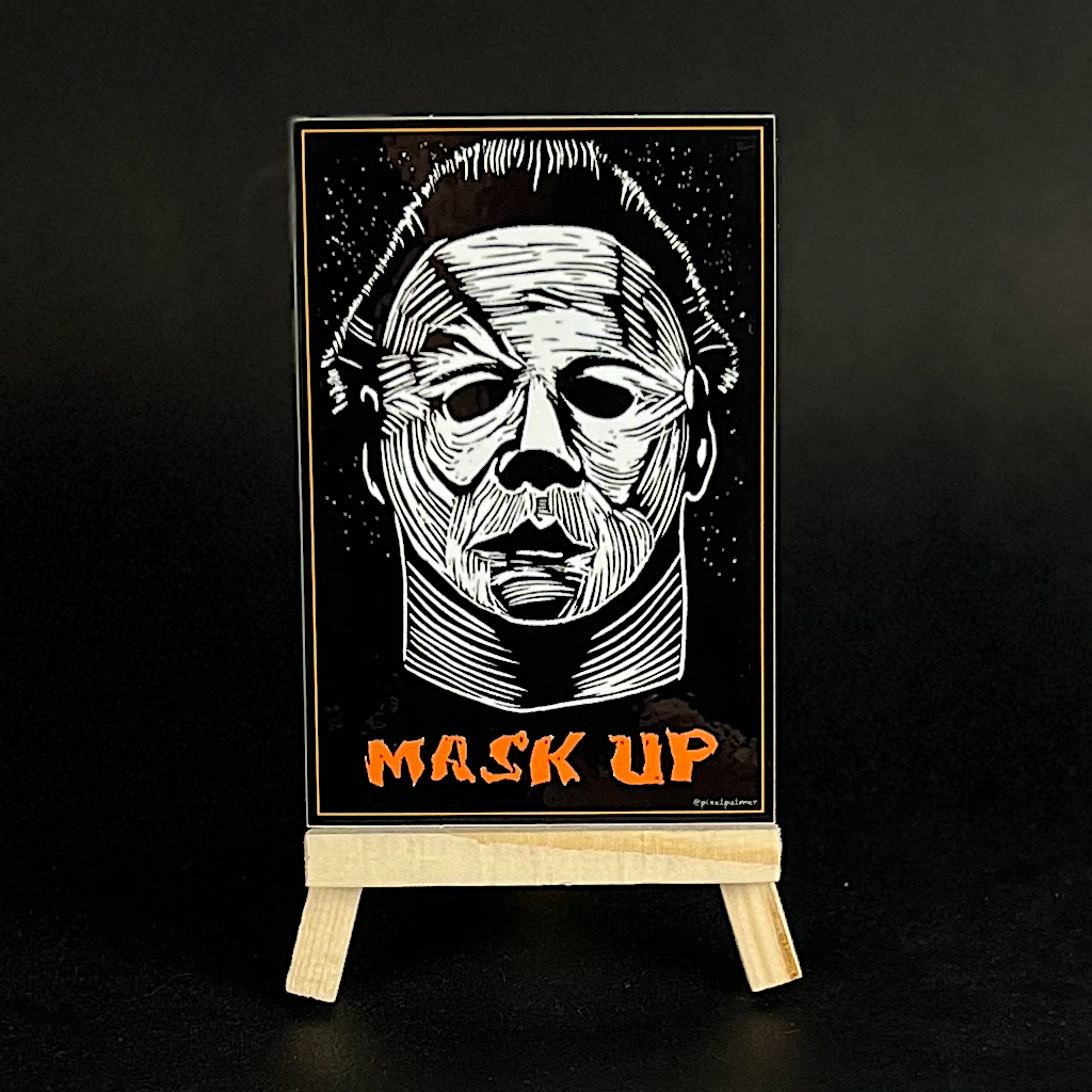 Michael Myers (Mask Up) - sticker - Arts & Crafts