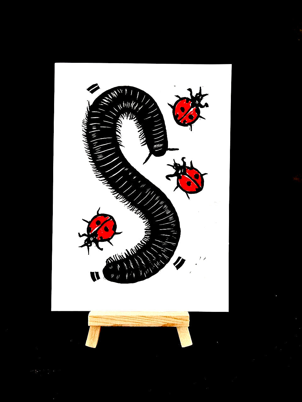 Millipede with Ladybugs - Arts & Crafts