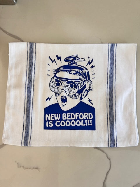 New Bedford is COOOOL!! - tea towel all cotton kitchen cooking baking food - Towel