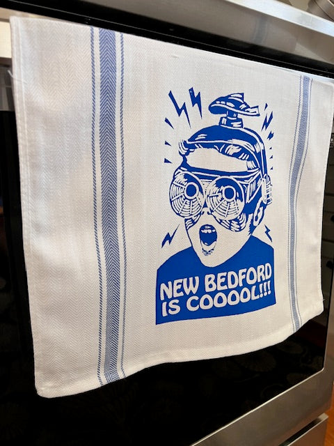 New Bedford is COOOOL!! - tea towel all cotton kitchen cooking baking food - Towel
