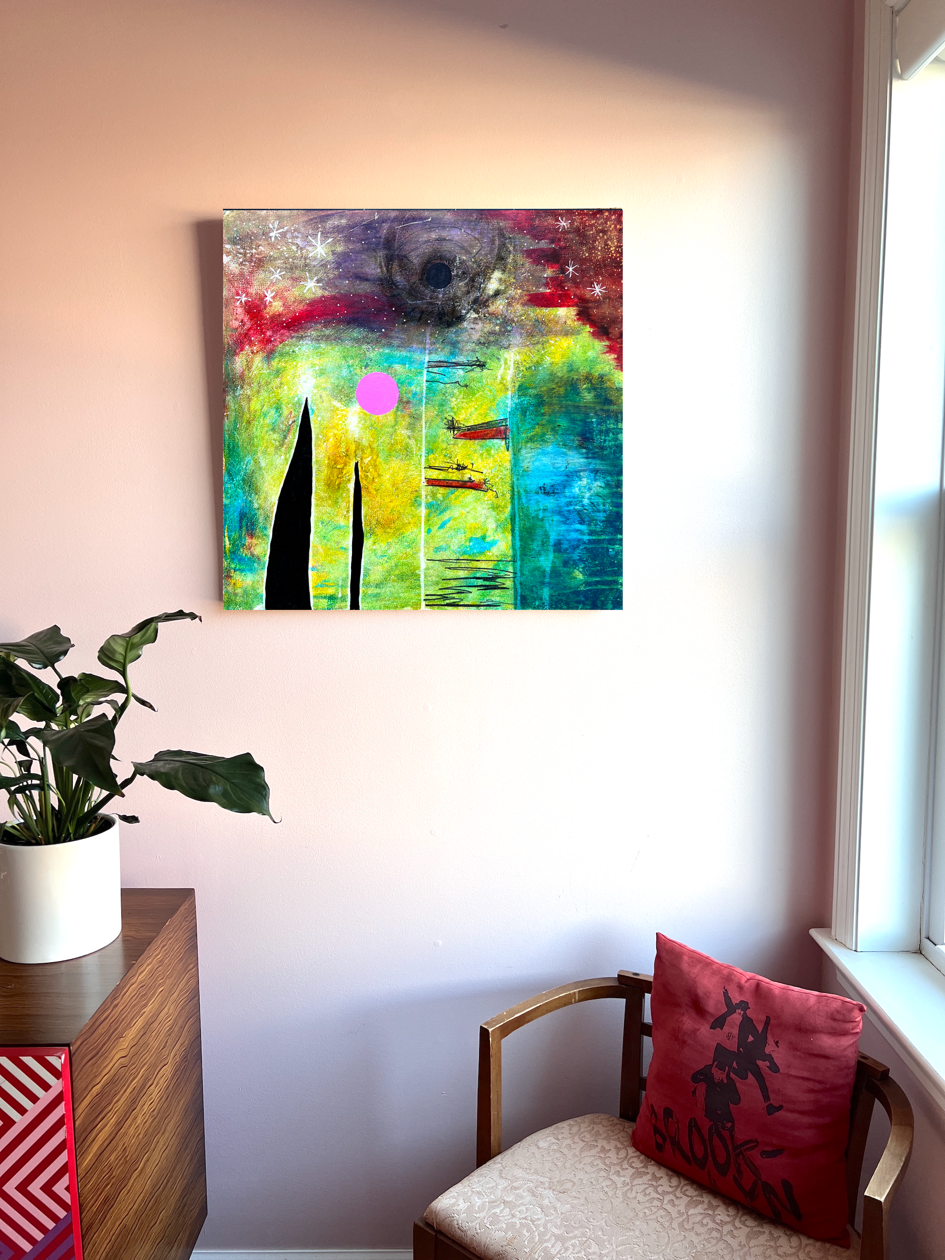 New Growth - 24x24’’ original painting on wood panel 2025 - Arts & Crafts