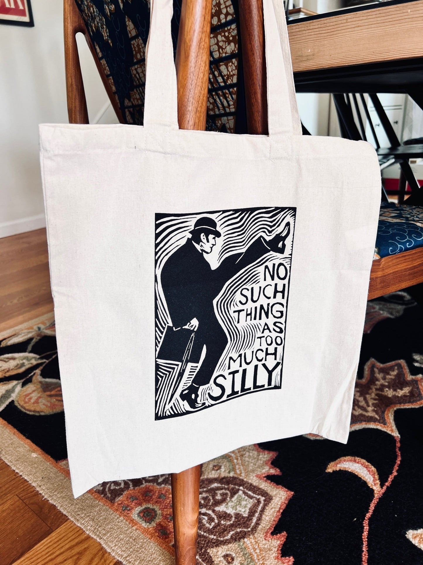NO SUCH THING AS TOO MUCH SILLY - Cotton Tote - Monty Python - Tote Bag