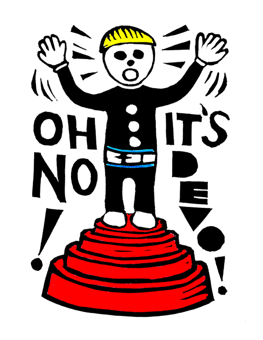 Oh No! It’s DEVO! (8.5 x 11’’) color print - Arts & Crafts
