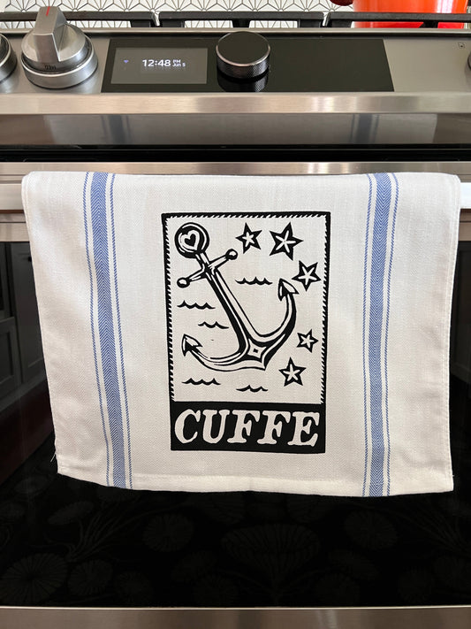 Paul CUFFE Anchor - tea towel all cotton kitchen waves - Towel