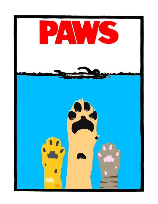 PAWS - JAWS (8.5 x 11’’) color print - Arts & Crafts