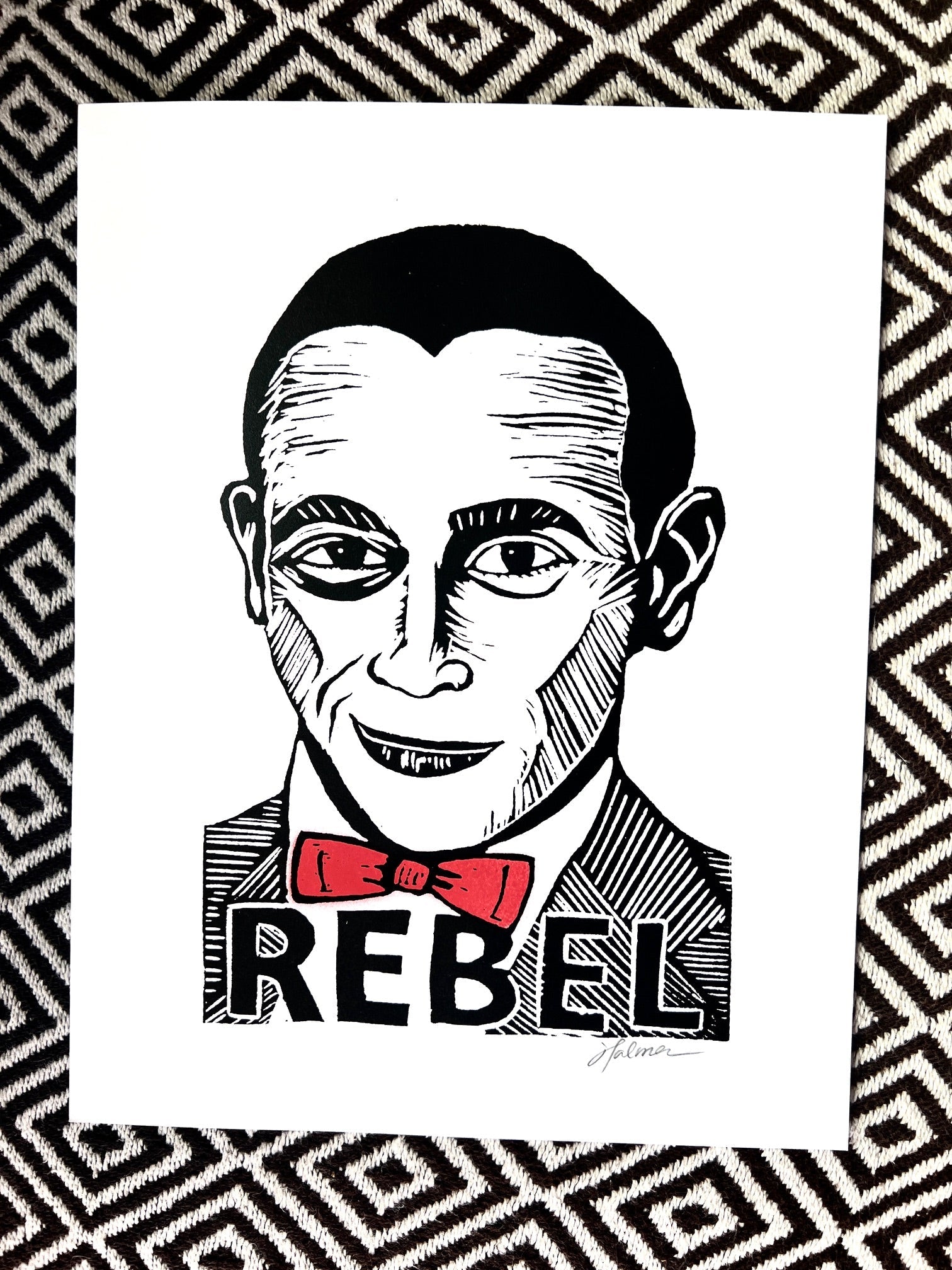 Pee-wee Herman REBEL Paul Reubens - 8.5x11’’ Screen Print - Prints
