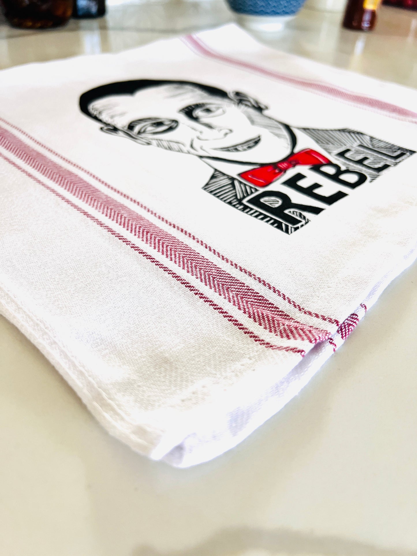 Pee-wee Herman REBEL - tea towel all cotton kitchen cooking baking food - Towel