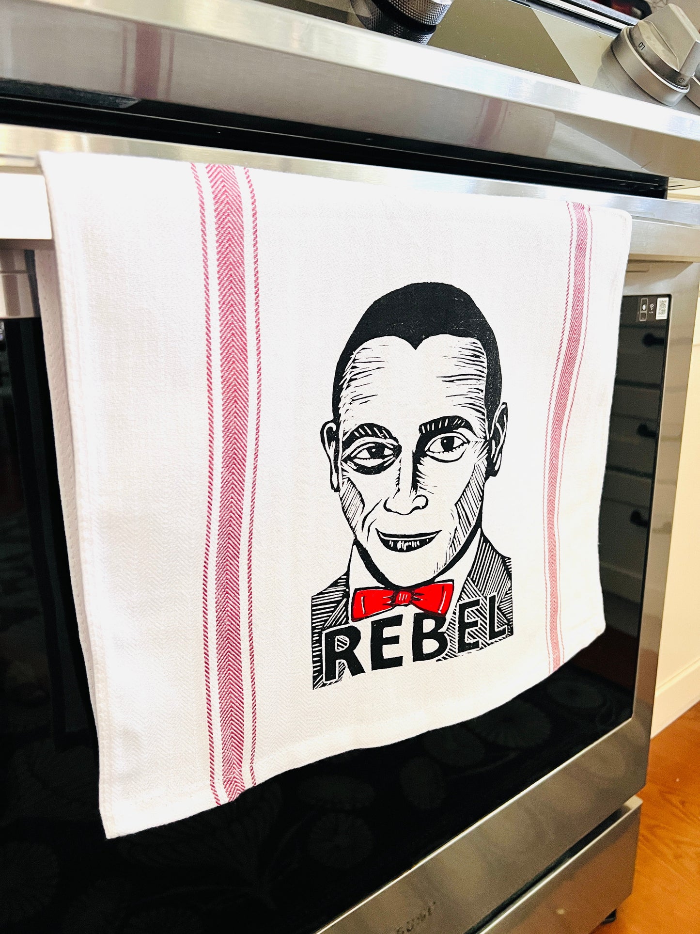 Pee-wee Herman REBEL - tea towel all cotton kitchen cooking baking food - Towel