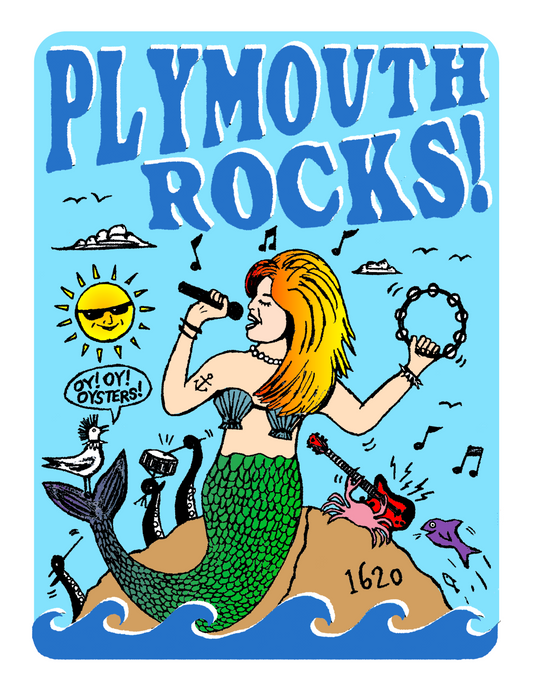 Plymouth ROCKS! (8.5 x 11’’) color print - Arts & Crafts
