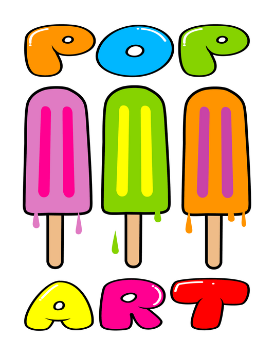 POP ART / Popsicles (8.5 x 11’’) color print - Arts & Crafts