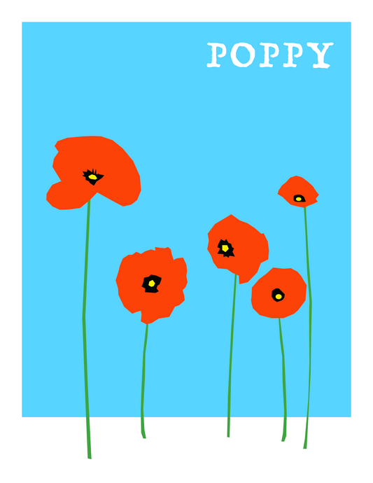 Poppy - Flower Series (8.5 x 11’’) color print - Prints