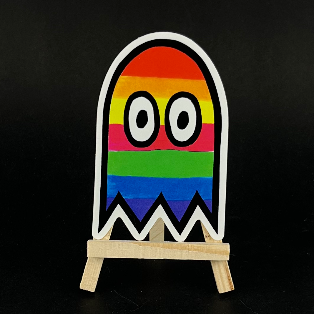 Pride Ghost- sticker - Arts & Crafts