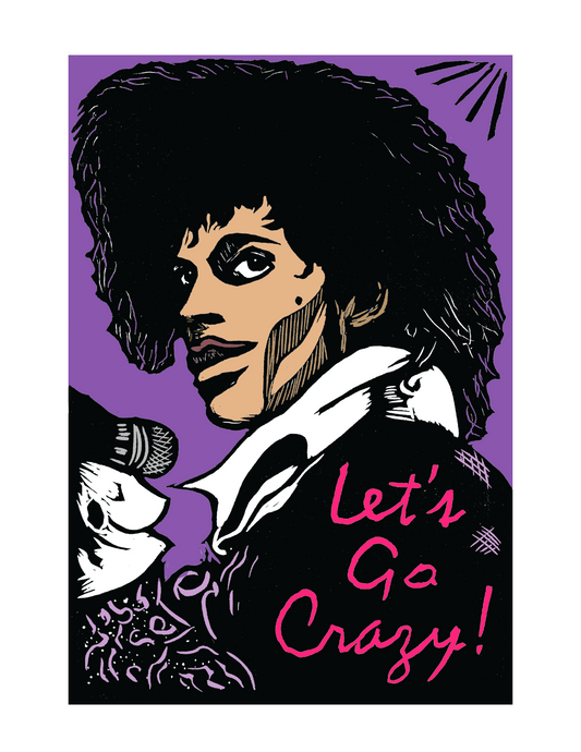 Prince / Let’s Go Crazy! (8.5 x 11’’) color print - Arts & Crafts