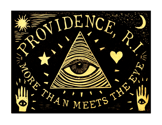 Providence More Than Meets The Eye / Rhode Island (8.5 x 11’’) color print - Arts & Crafts