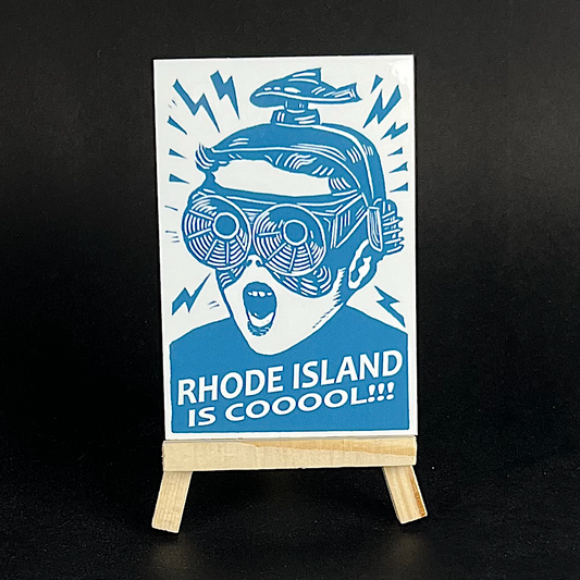 Rhode Island is COOOOL - sticker - Arts & Crafts
