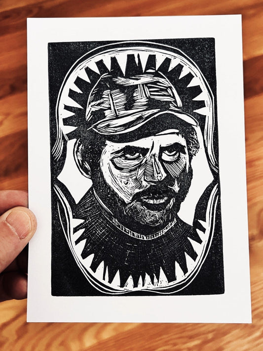 Robert Shaw as Quint in JAWS - Prints