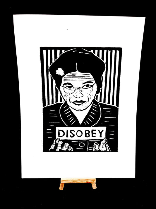 Rosa Parks DISOBEY - Screen Print - Arts & Crafts