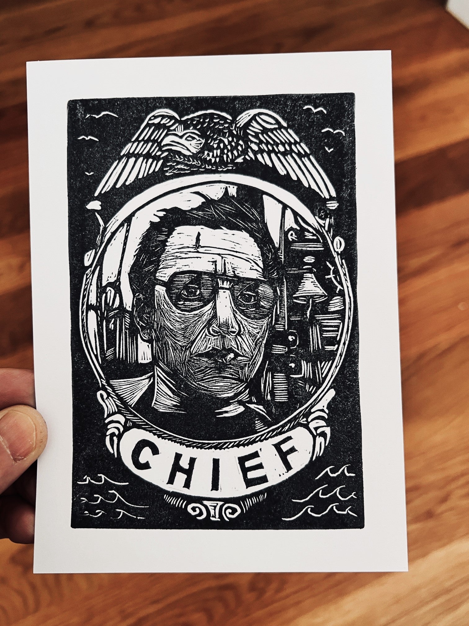 Roy Scheider as Chief Brody in JAWS - Prints