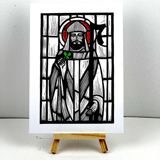 Saint Patrick - Stained Glass - Arts & Crafts