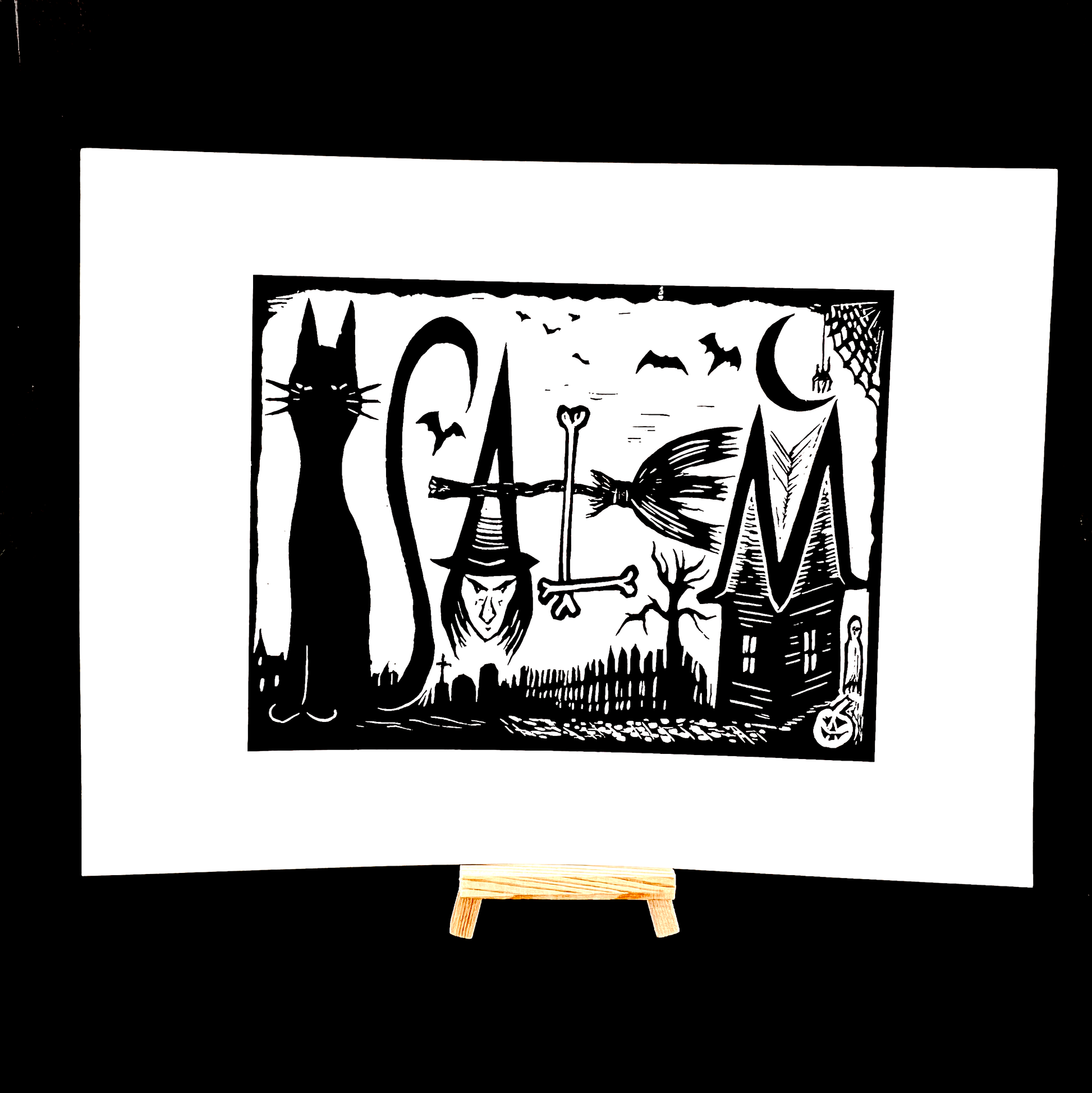 SALEM Massachusetts - Screen Print - Arts & Crafts