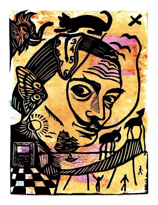 Salvador Dali (8.5 x 11’’) color print - Prints