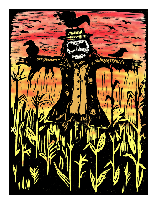 Scarecrow / Halloween (8.5 x 11’’) color print - Arts & Crafts