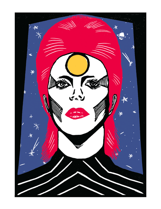 STARMAN / Ziggy Stardust / David Bowie (8.5 x 11’’) color print - Arts & Crafts