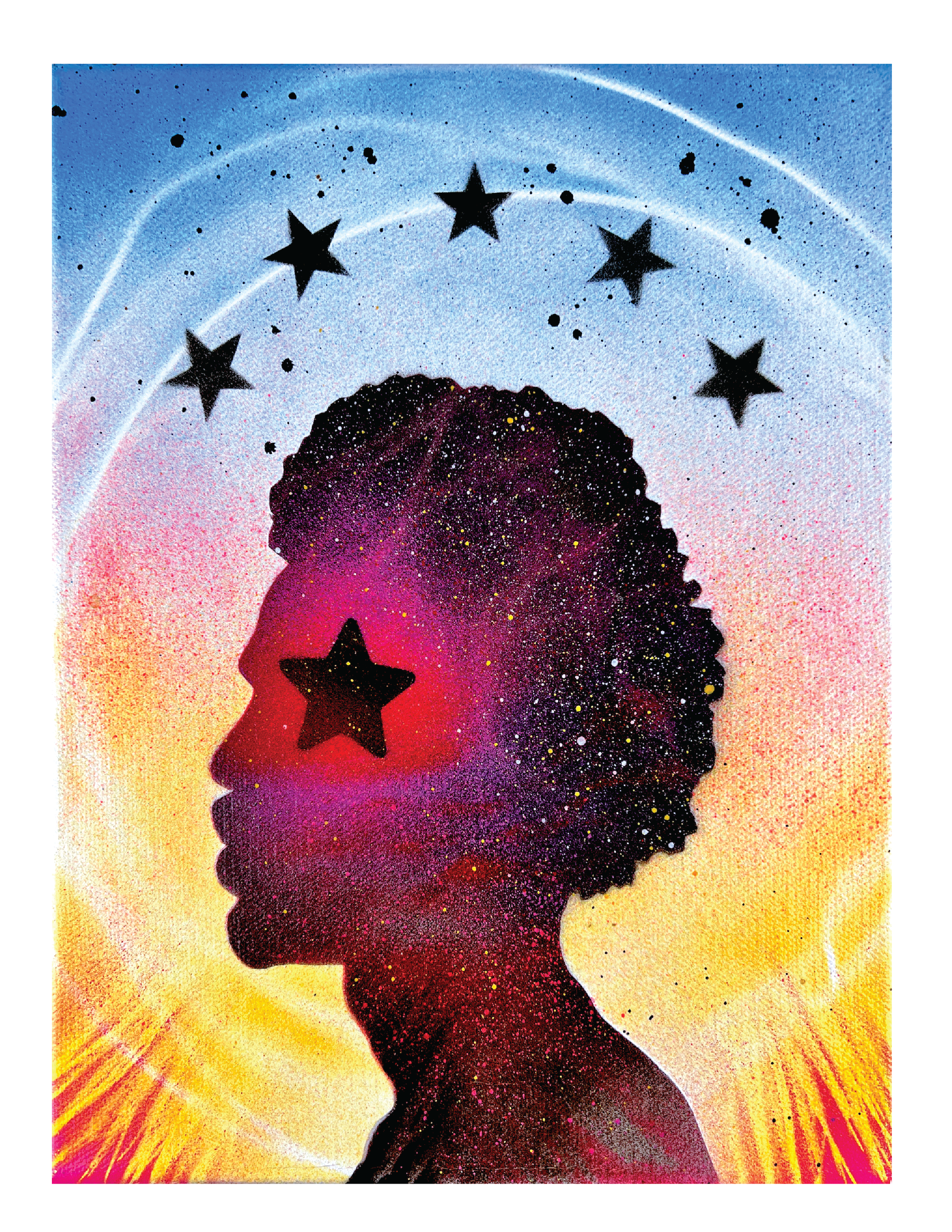 Starry Eyes (8.5 x 11’’) color print - Arts & Crafts