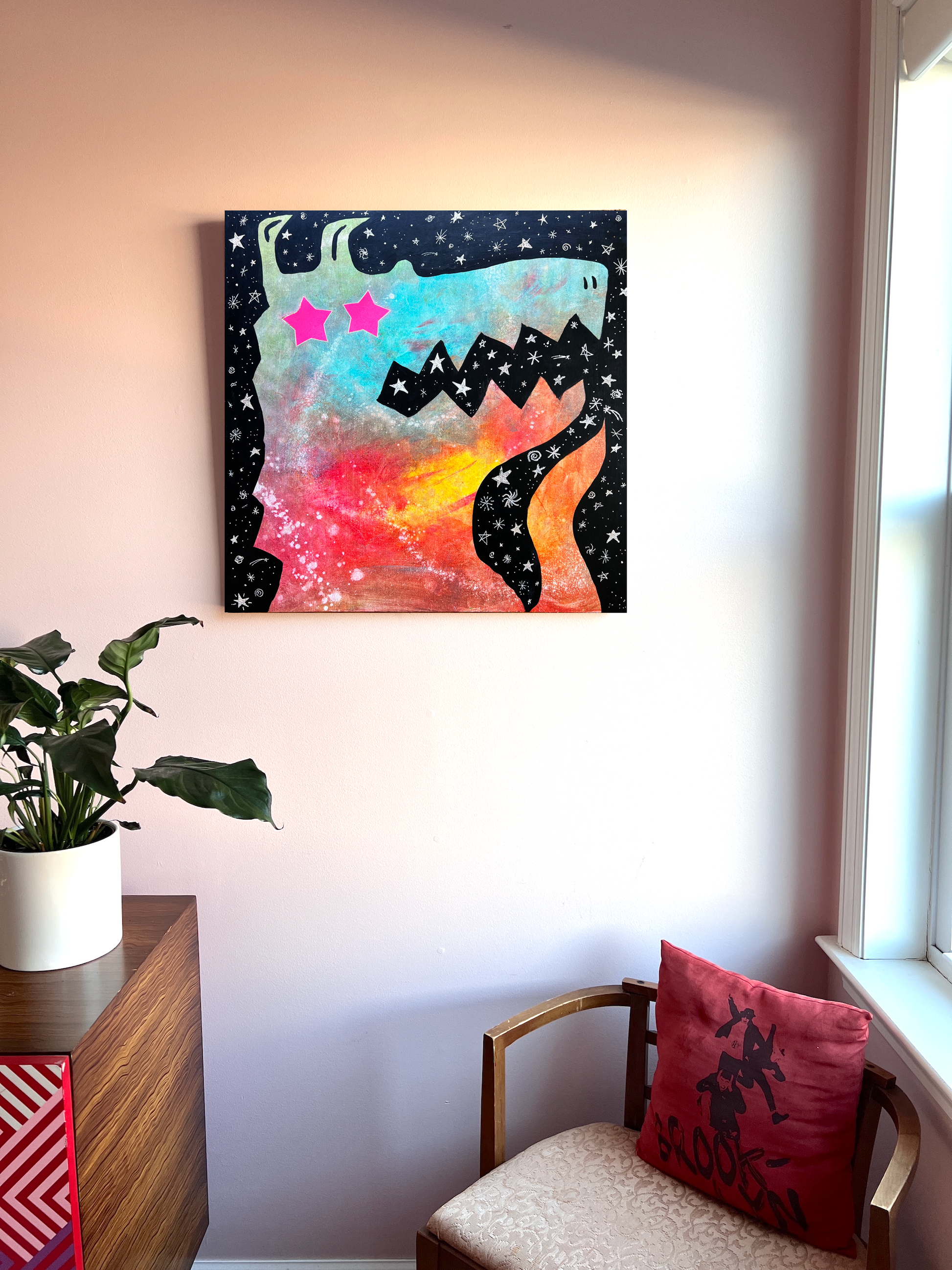 Starstruck - 24x24’’ original painting on wood panel 2025 - Arts & Crafts