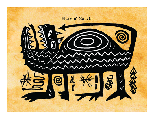 Starvin’ Marvin - Mythical Monster (8.5 x 11’’) color print - Prints