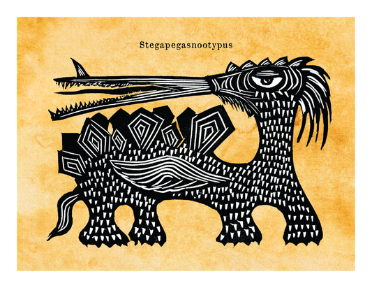 Stegapegasnootypus - Mythical Monster (8.5 x 11’’) color print - Prints