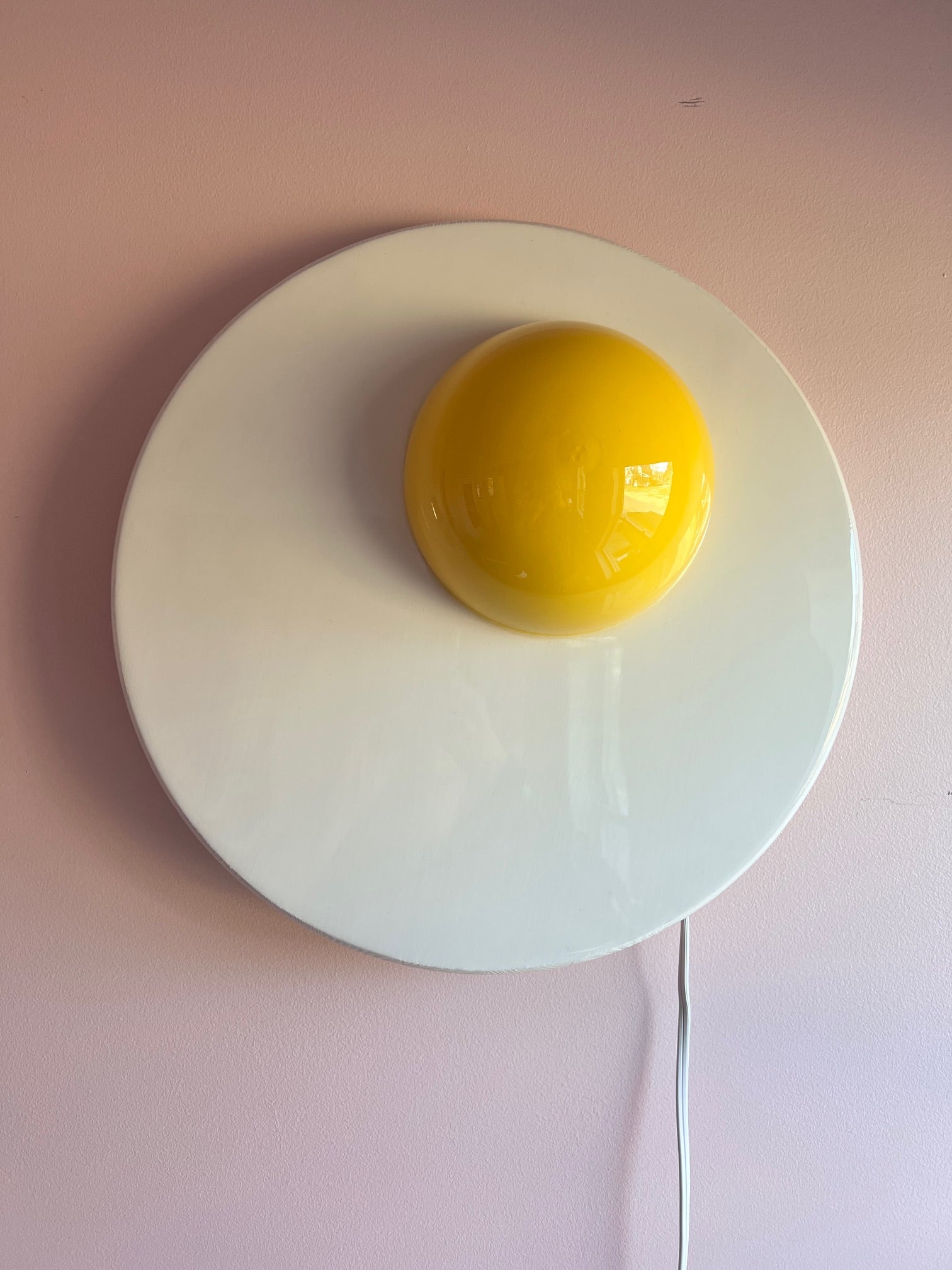 Sunny Side Up Egg: Wall Lamp: 18’’ round - Furniture