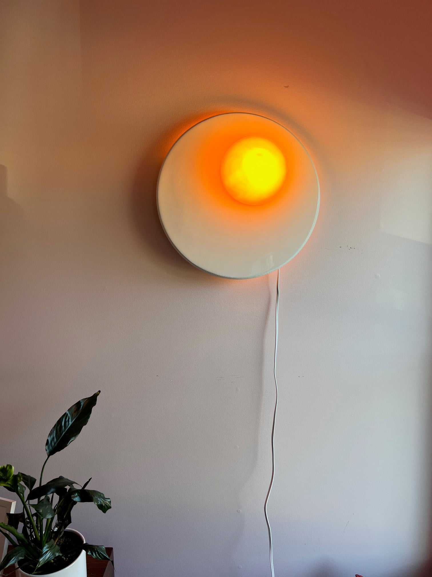 Sunny Side Up Egg: Wall Lamp: 18’’ round - Furniture