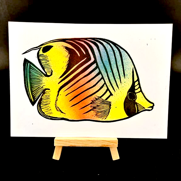 Threadfin Butterflyfish - Tropical Series - Arts & Entertainment