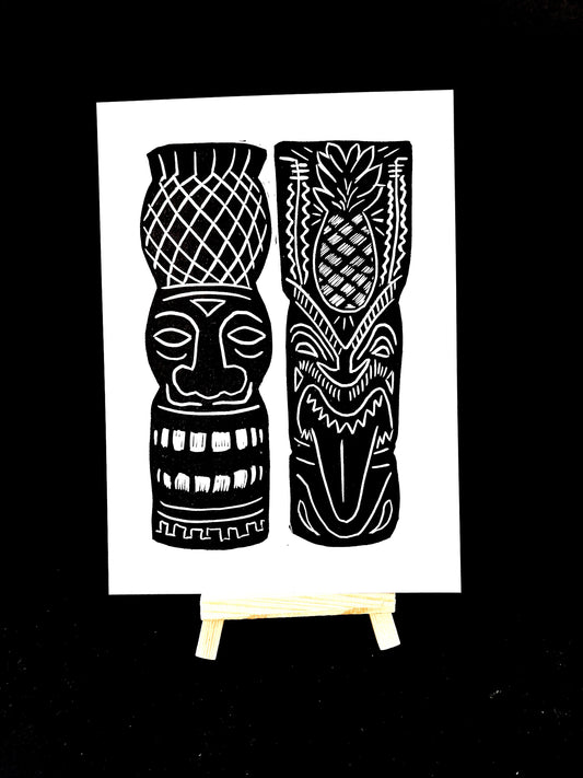 Tiki Tumblers - Pair 05 - Arts & Crafts