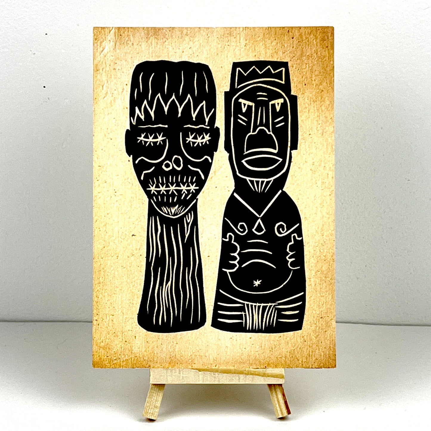 TIKI TUMBLERS Pair 2 - Arts & Crafts