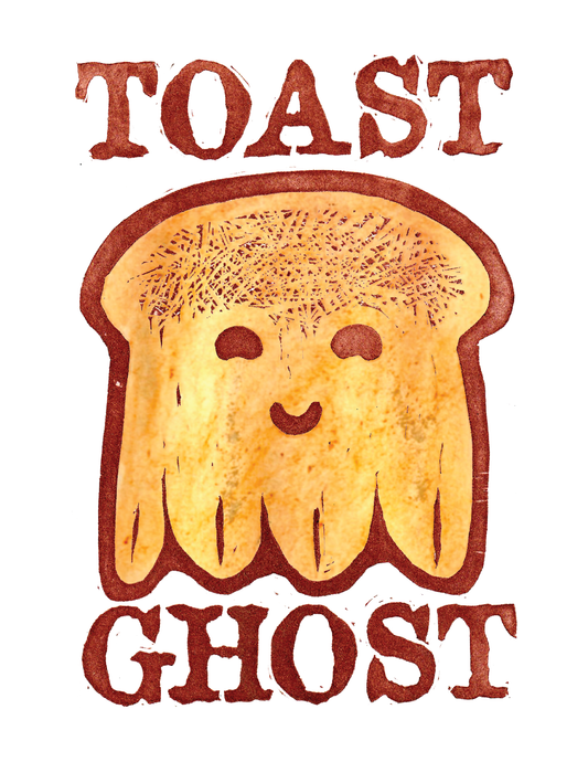 Toast Ghost (8.5 x 11’’) color print - Arts & Crafts