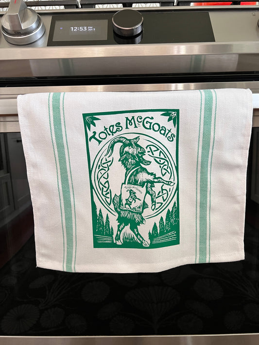 Totes McGoats - tea towel all cotton kitchen - Towel
