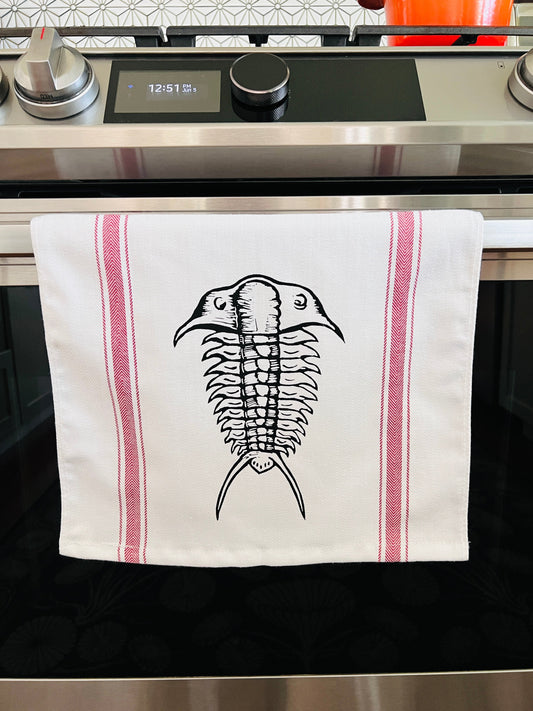 Trilobite - tea towel all cotton kitchen - Towel