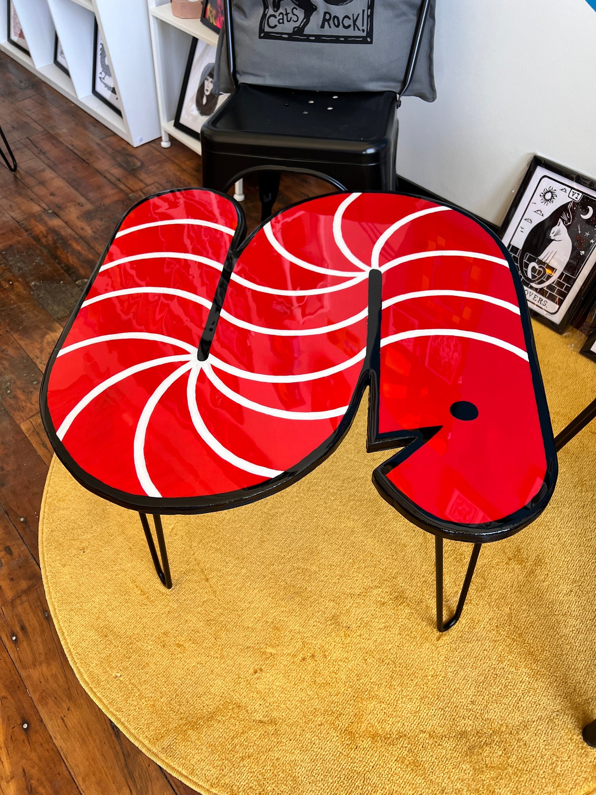 Wormy: Coffee Table: 24x24’’ with 16’’ legs - Furniture