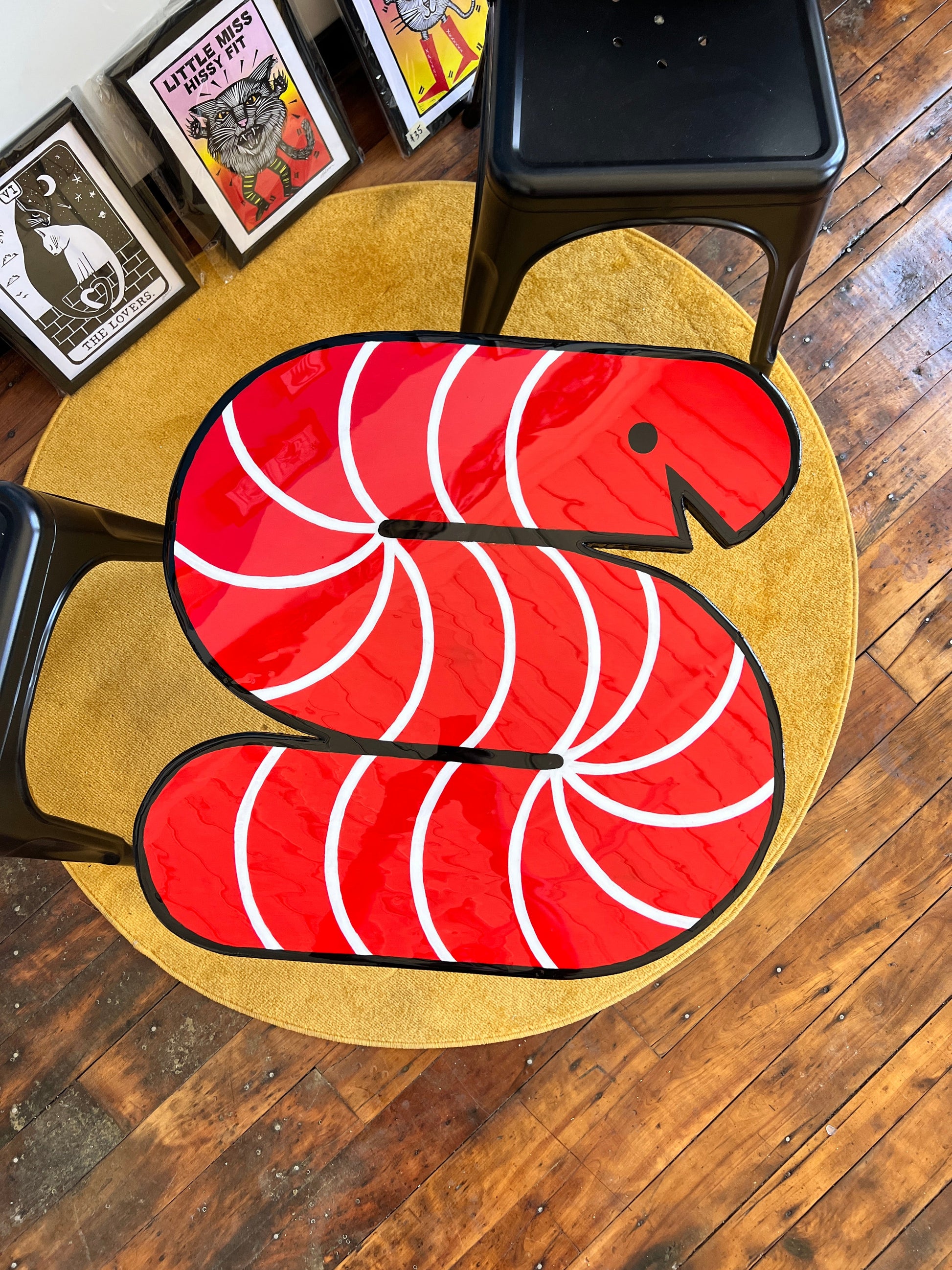 Wormy: Coffee Table: 24x24’’ with 16’’ legs - Furniture