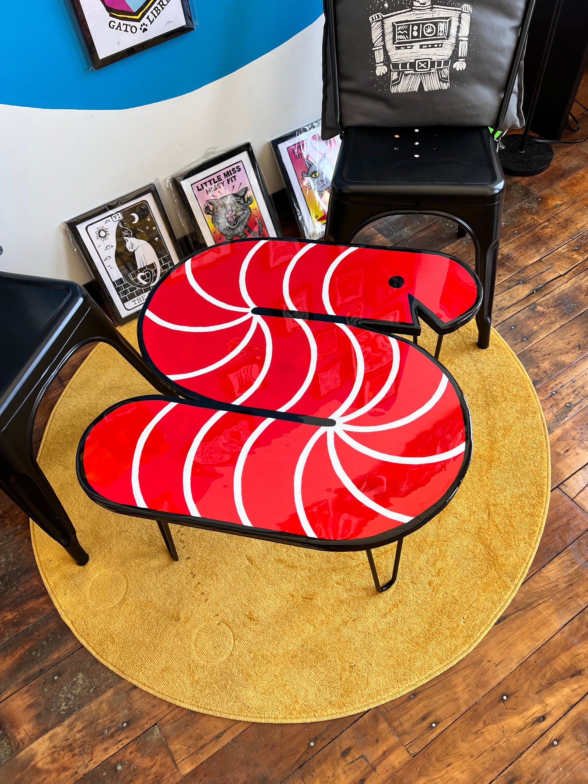 Wormy: Coffee Table: 24x24’’ with 16’’ legs - Furniture